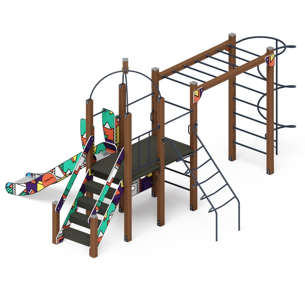 НАВИНА (Геометрия) детский игровой комплекс ДИК 2.09.02-02 (H=1200)