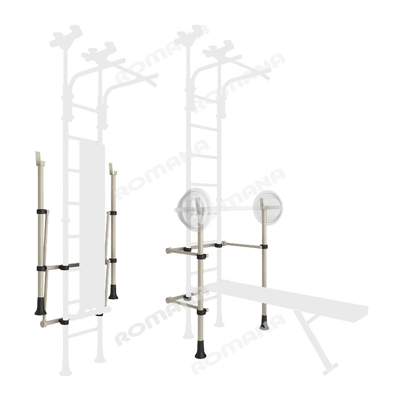 ДСК ВО-92.23-01 Стойка для штанги белый антик/золото
