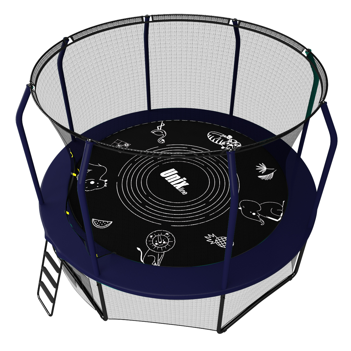 Батут UNIX line 10 ft SUPREME GAME (blue)