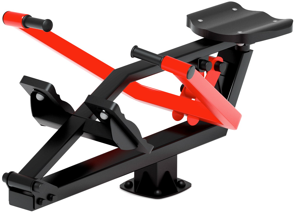 Тренажер уличный ГРЕБЛЯ (красный) СТ 008-11.П