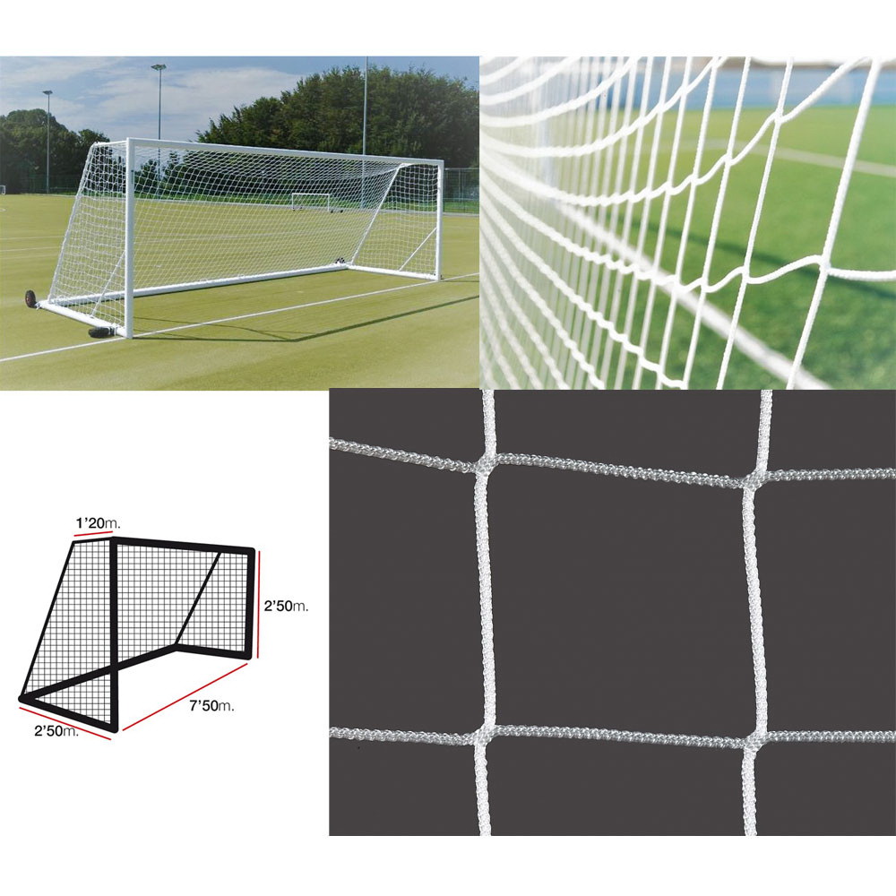 Сетка футбольная EL LEON DE ORO 7,5 х 2,5 м, нить D=4 мм (15.215)