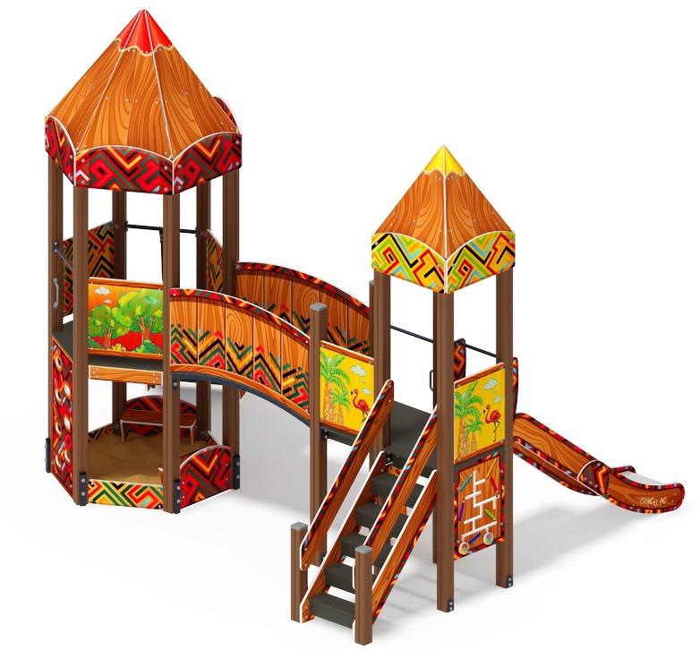 КАРАНДАШИ детский игровой комплекс ДИК 2.26.02-01.С (H=1200)