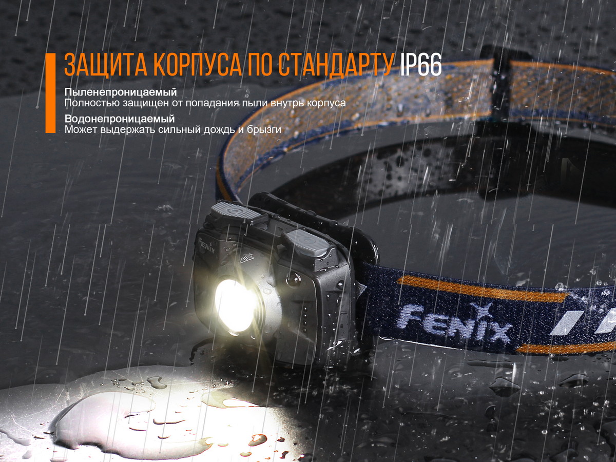 Налобный фонарь Fenix HL32Rg, серый
