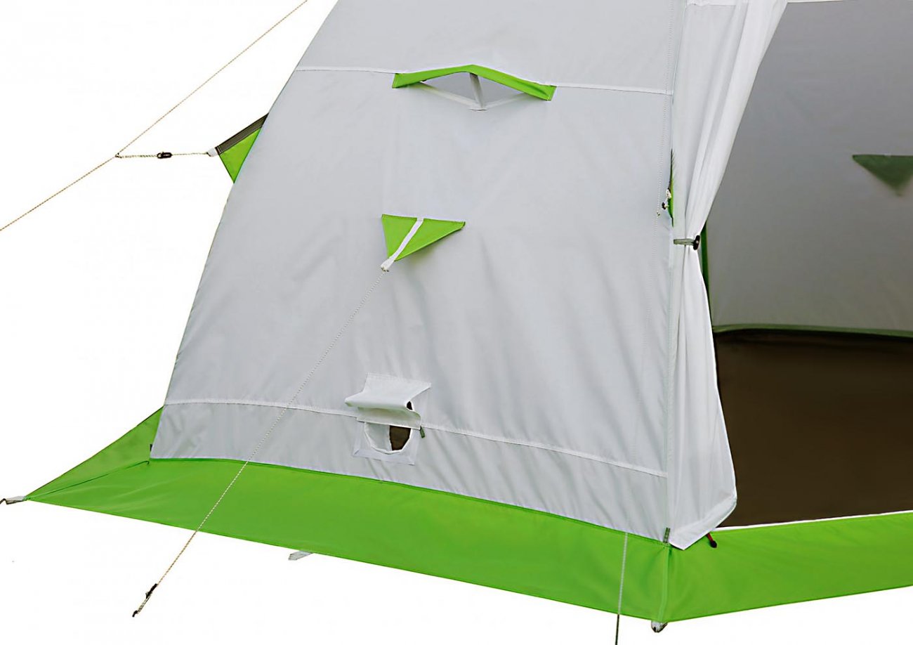 Зимняя палатка ЛОТОС 5С (без пола; стеклокомпозитный каркас)