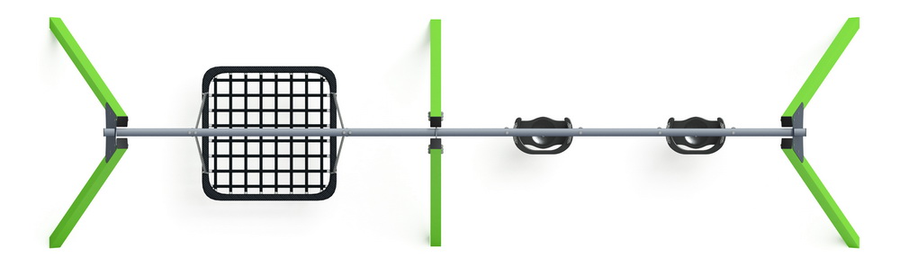 Качели М3 тройные ИО 13.М.06.03.01.01-02.1 (зеленый)