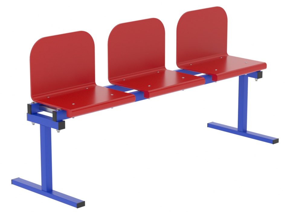 Трибуна однорядная на 3 места (20.0013)