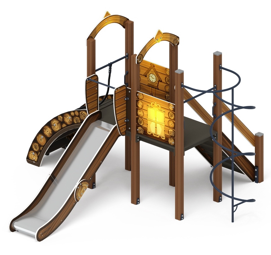 ИГРАЙТЕ С НАМИ (Эко) детский игровой комплекс ДИК 2.01.1.02-02 (Н=1200)