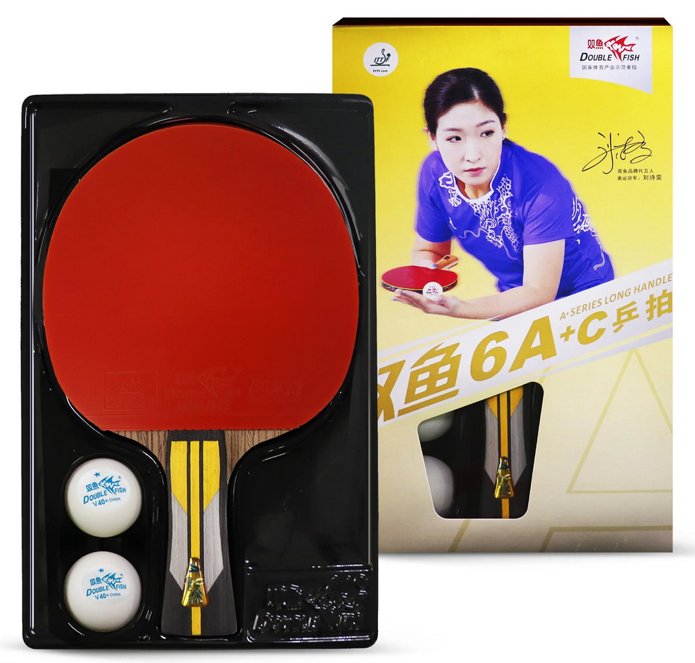 Ракетка для настольного тенниса DOUBLE FISH (6A+C серия)