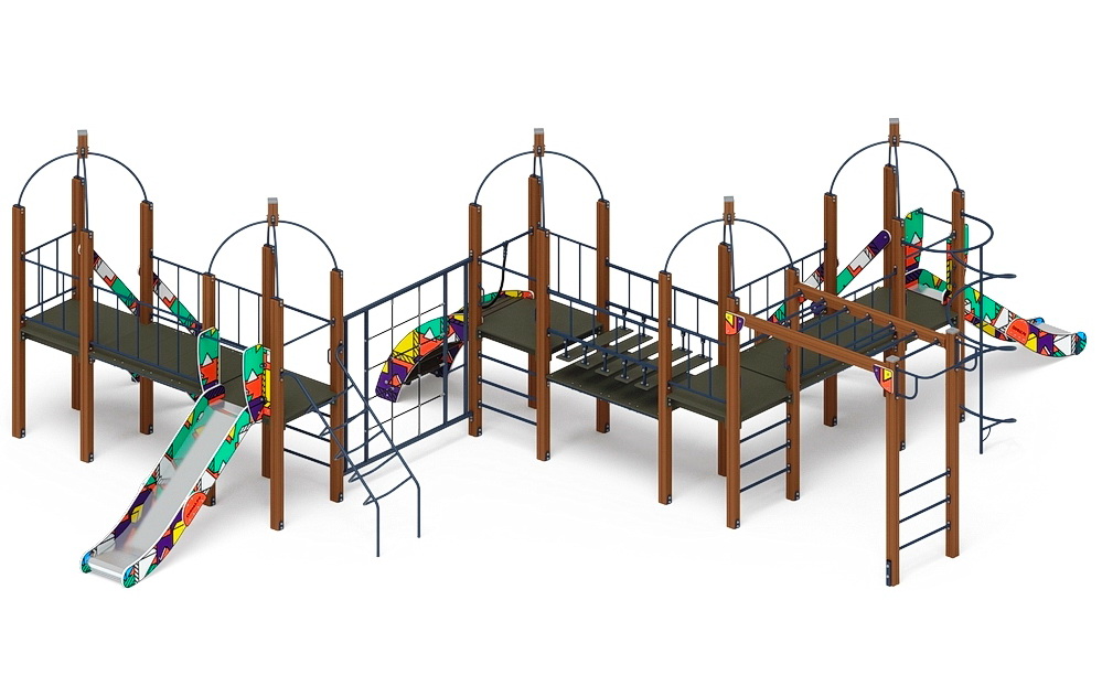 НАВИНА (Геометрия) детский игровой комплекс ДИК 2.09.08-02 (H=1200)
