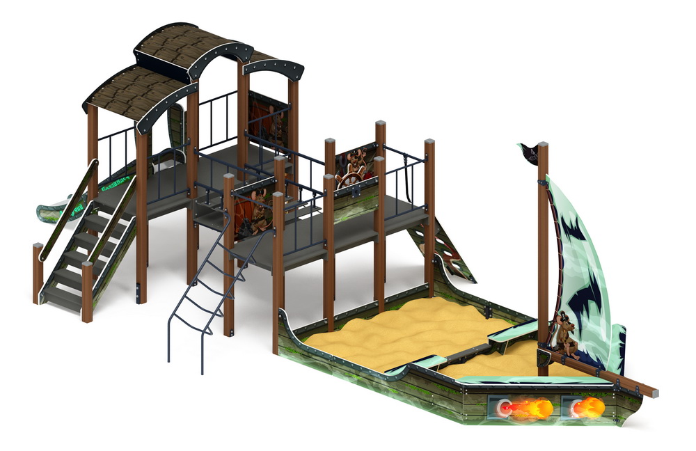 ПАРУСНИК детский игровой комплекс ДИК 2.03.3.02-04 (H=1200)