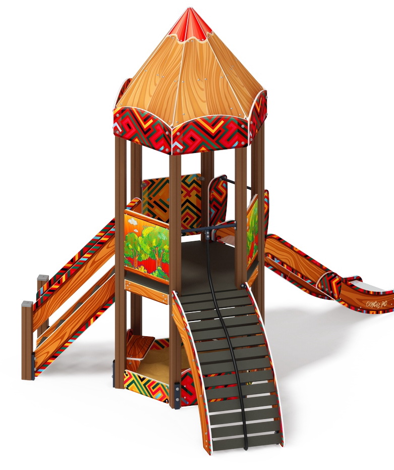 КАРАНДАШИ детский игровой комплекс ДИК 2.26.01-01.С (H=1200)