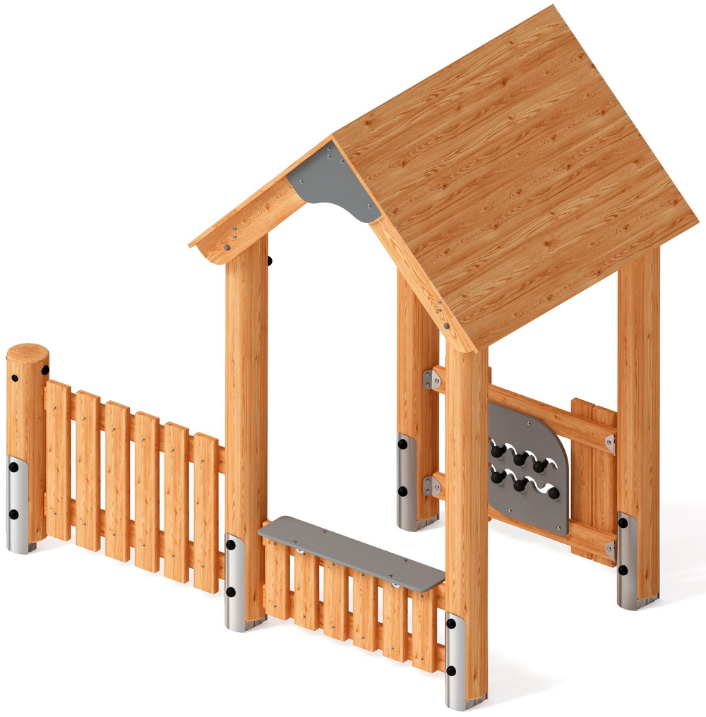 Домик для детской площадки (Лиственница) МФ 10.24.02-Л