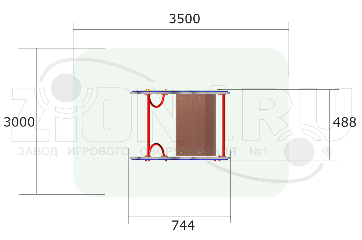 Качалка на пружине ZION Дельфин