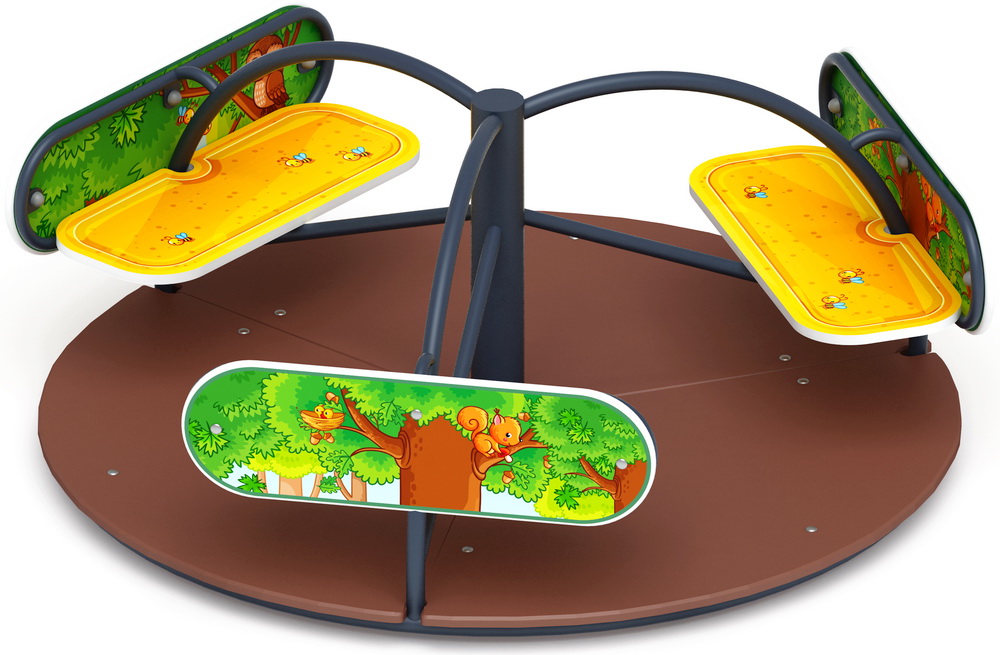 Карусель СОЛНЫШКО (Полянка) ИО 30.01.03-С.15