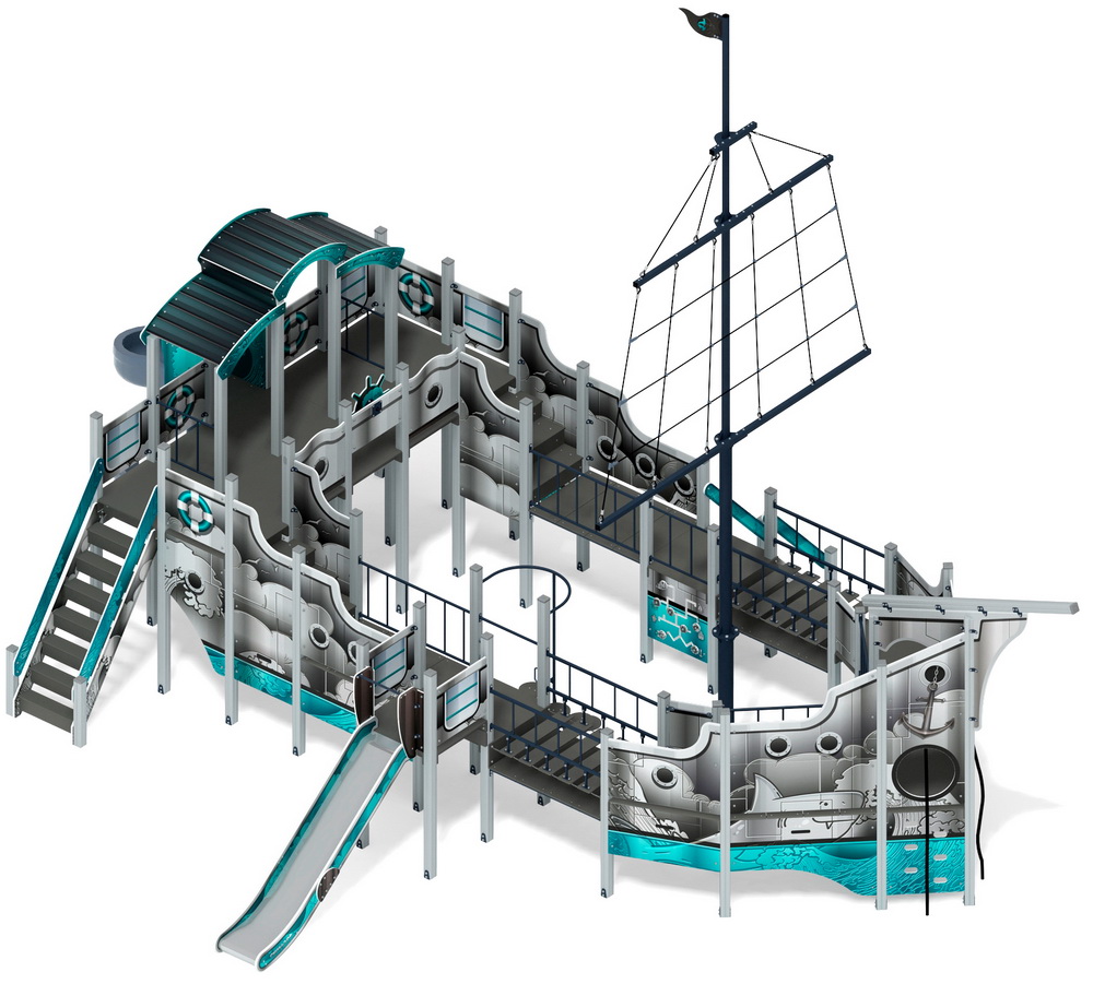 ФРЕГАТ детский игровой комплекс ДИК 2.03.3.04-12 (H=2000, H=1500)