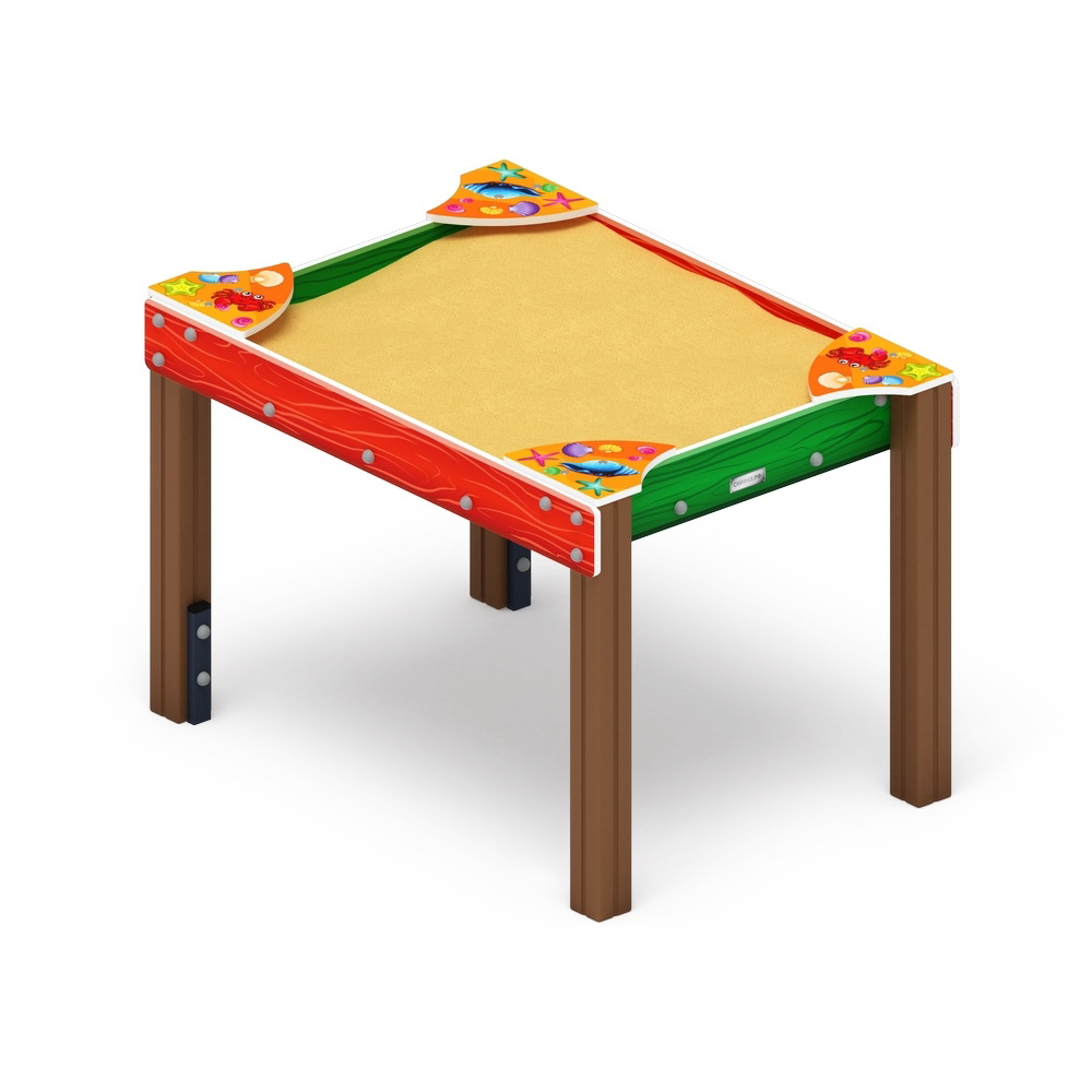 Песочница СОЛНЫШКО ЗАБОТА (Ракушки) ДОВ 50.01.02-02 (Н-1000)