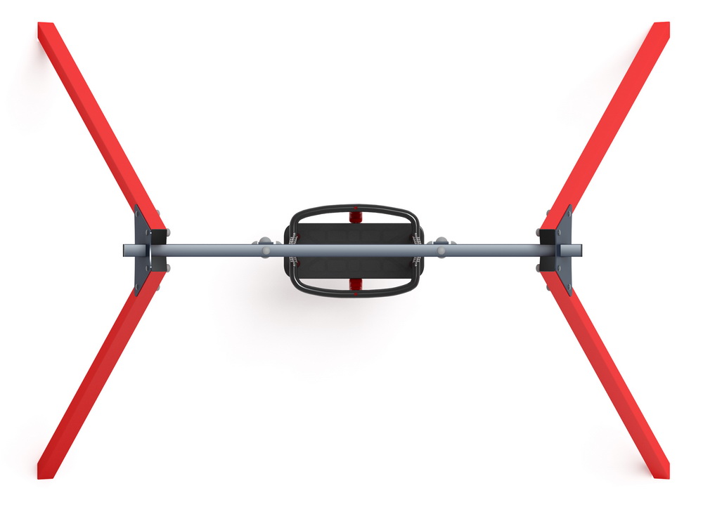 Качели М1 металл  ИО 11.М.04.03-01 (красный)