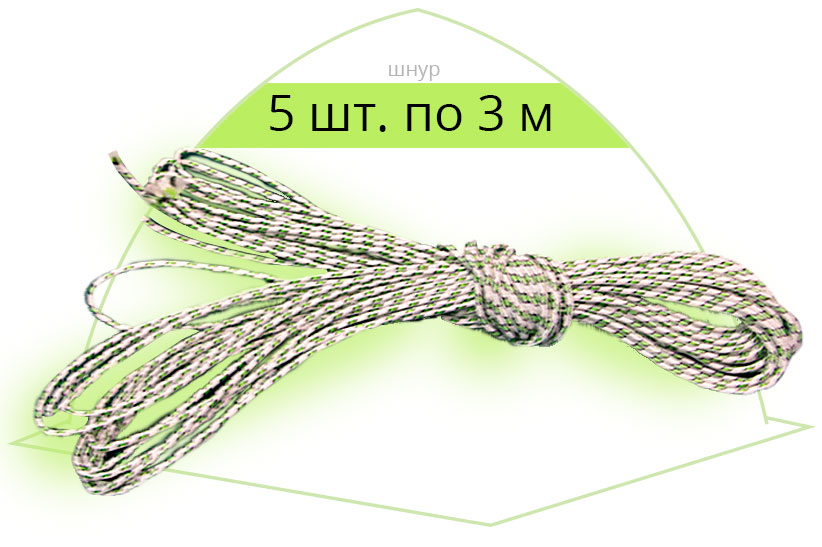 Шнур для палатки 5 шт.