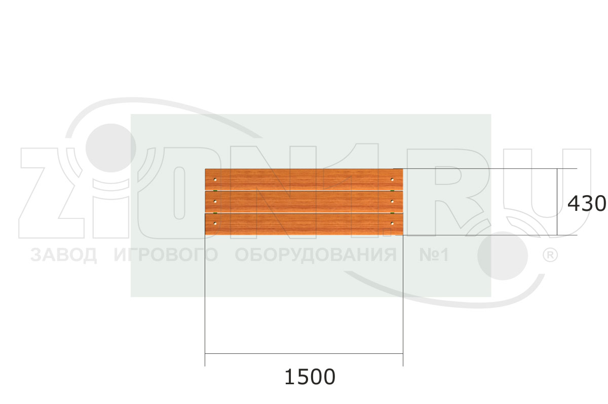 Скамейка парковая ZION М2 (СП002)