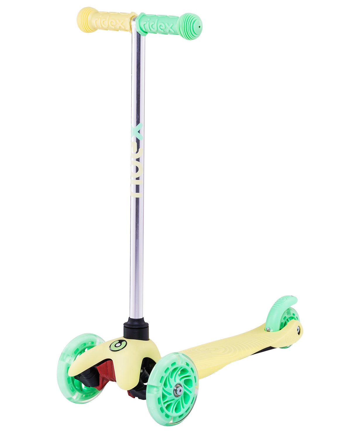 Самокат 3-колесный Zippy 3D, 120/80 мм, желтый