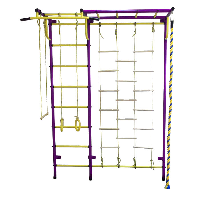 Детская шведская стенка Пионер С4ЛМ красно/жёлтый