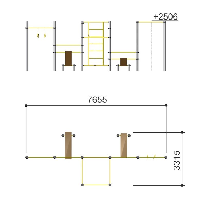 Комплекс спортивный Romana 501.29.01