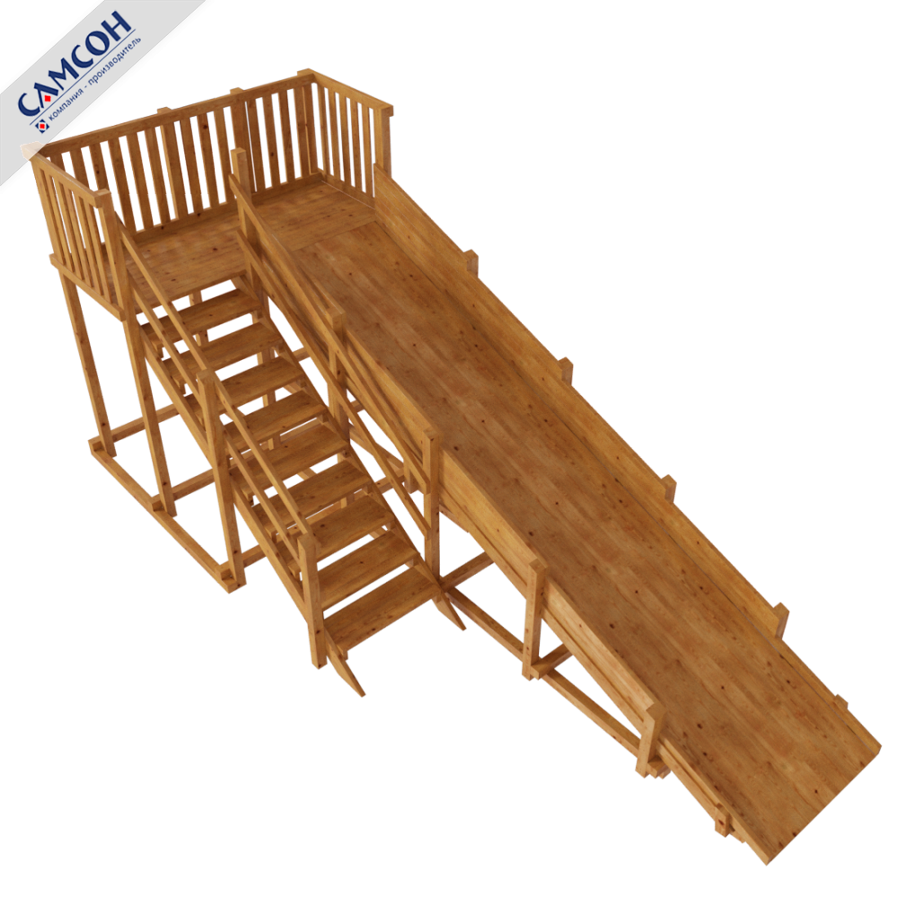 Детская зимняя горка НОРИЛЬСК Самсон