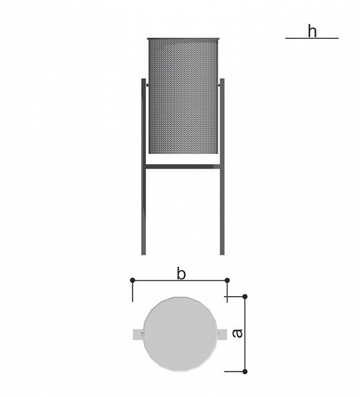 Урна вкапываемая (20 литров) Romana 305.06.01