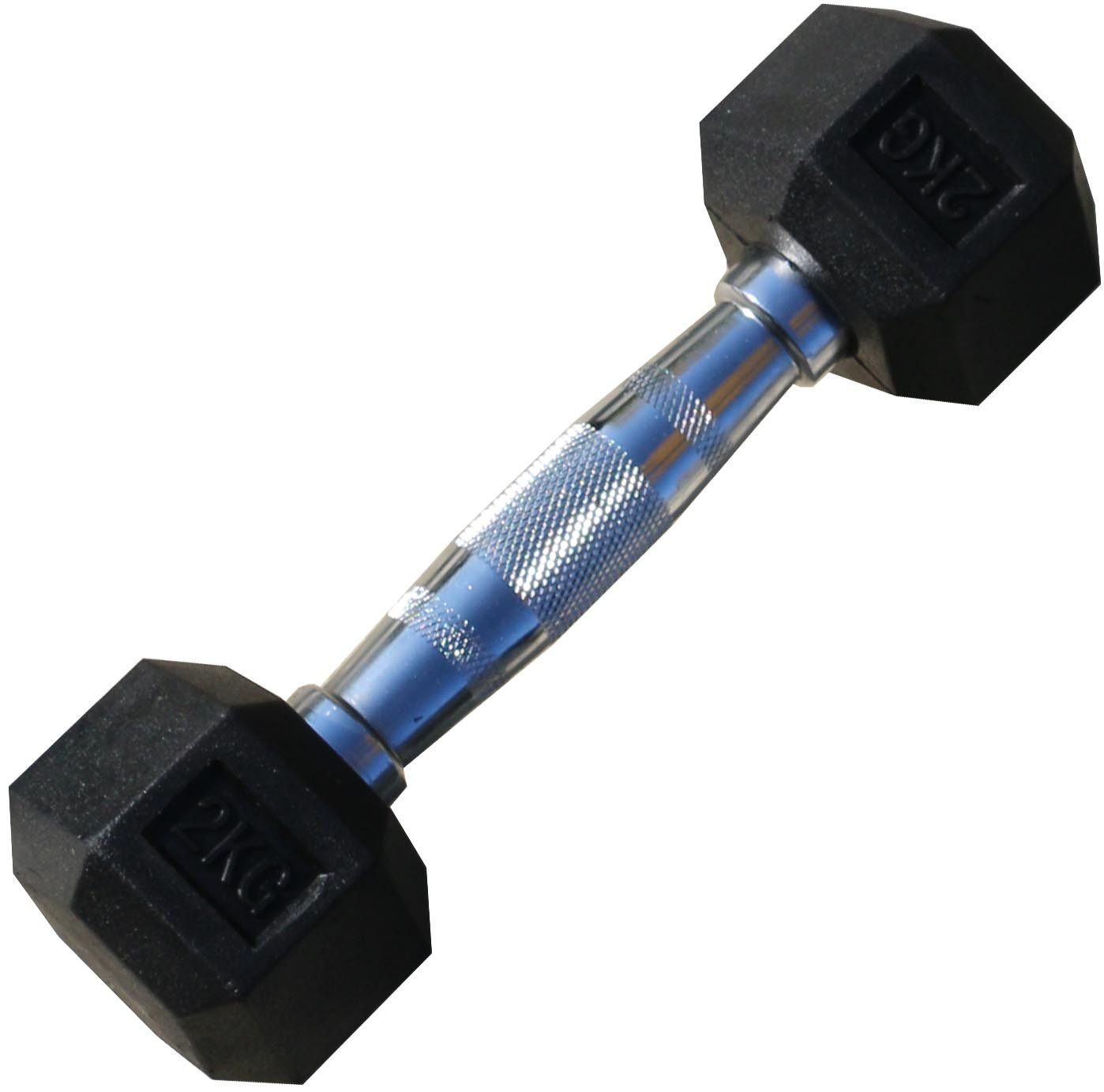 Гантель гексагональная обрезиненная 8 кг