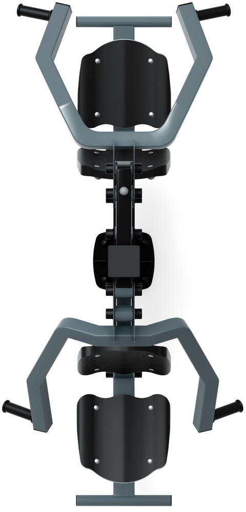 Уличный тренажер ТЯГА ВЕРХНЯЯ+ЖИМ ОТ ГРУДИ (серый) СТ 027-13