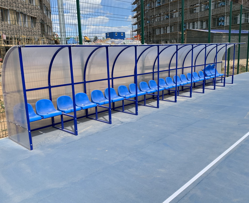 Скамья для запасных игроков/тренеров/судей, на 10 мест (15.400)