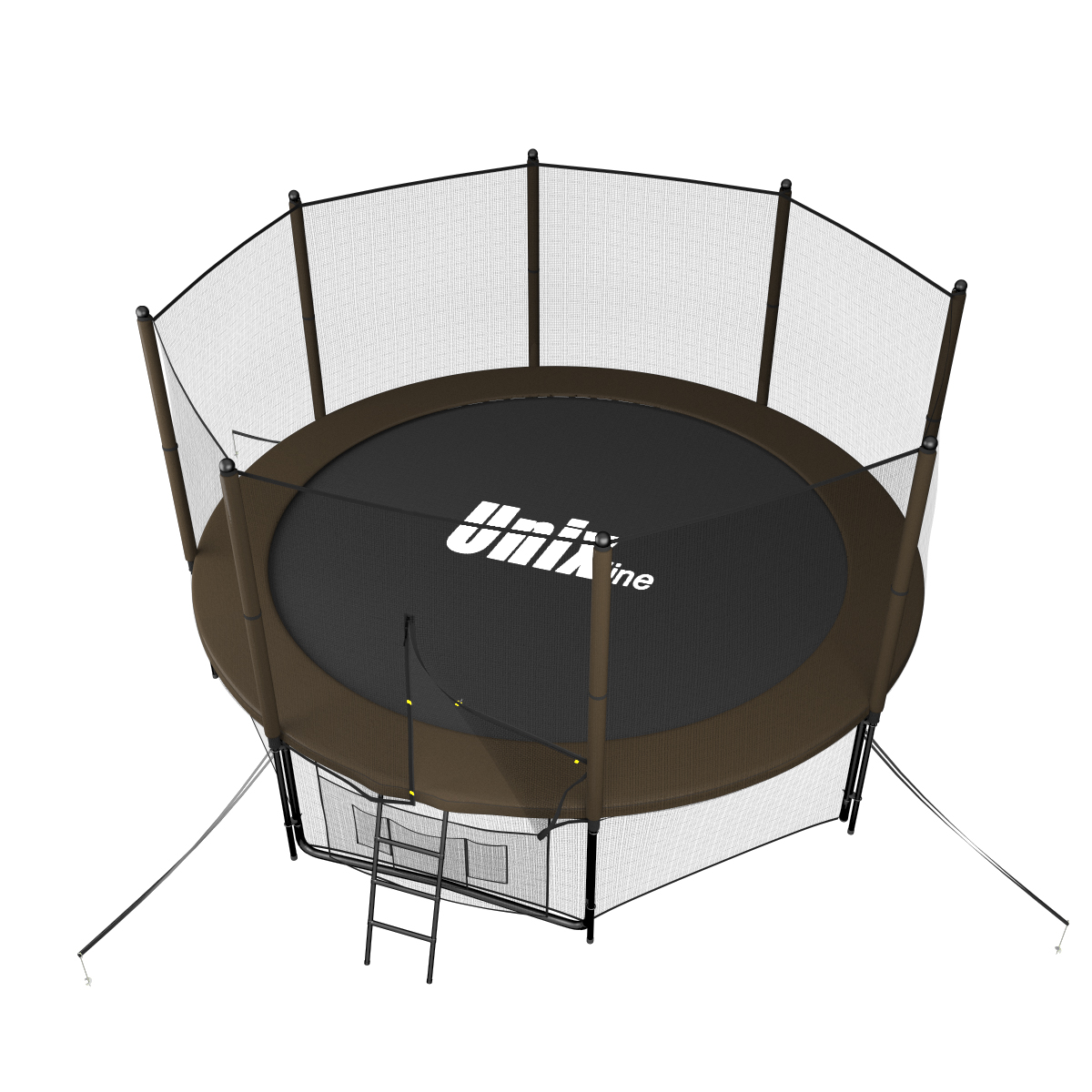 Батут UNIX line 12 ft Black&Brown (outside)