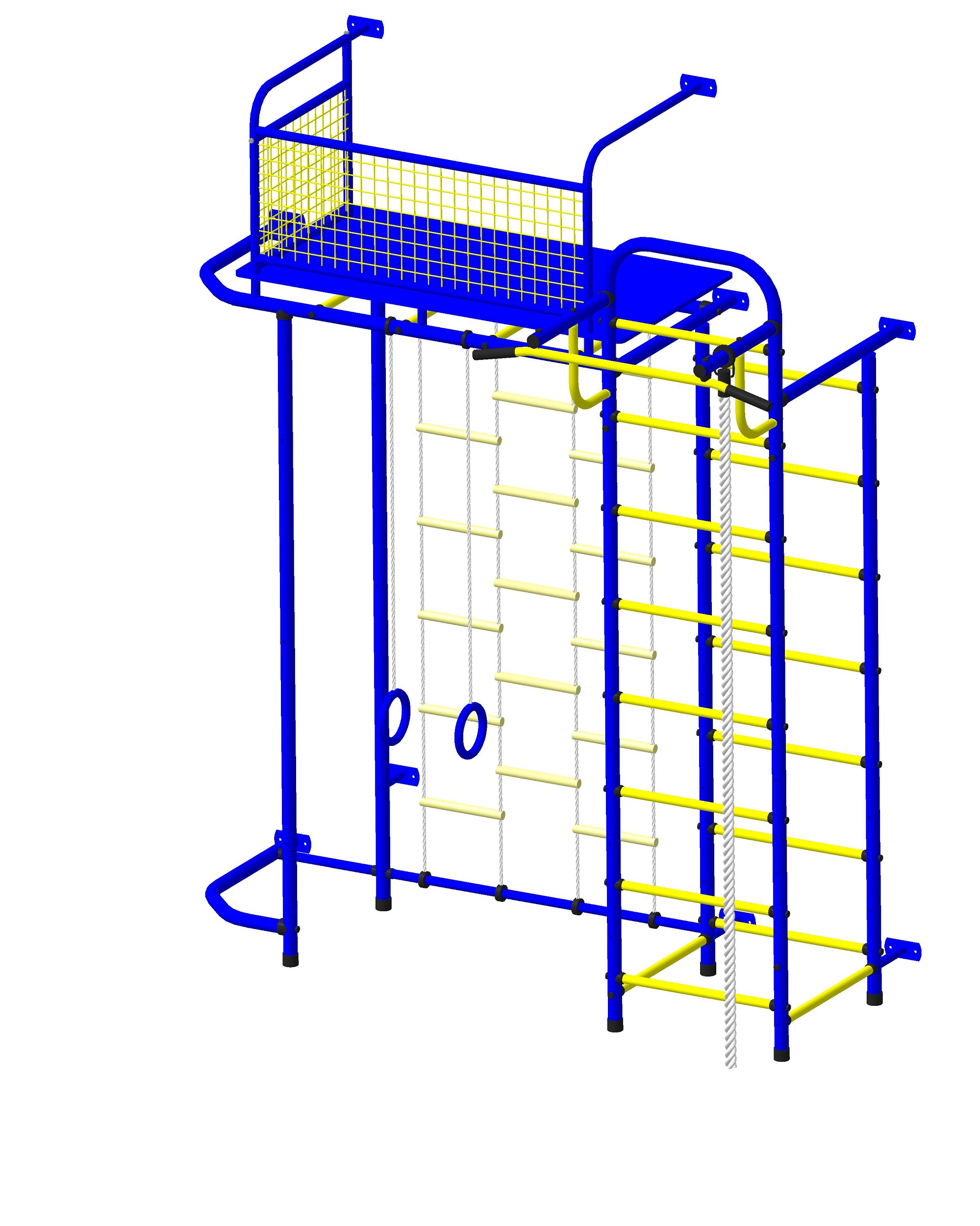 Спортивно-игровой комплекс Пионер С6ЛМ бело/серый