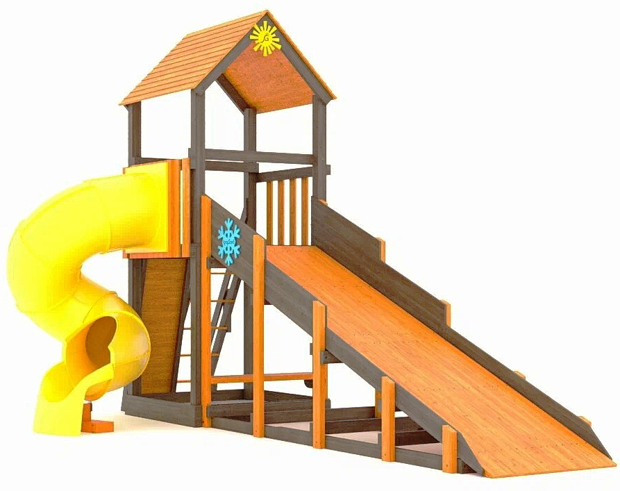 Всесезонная площадка IgraGrad С Tower с трубой SF