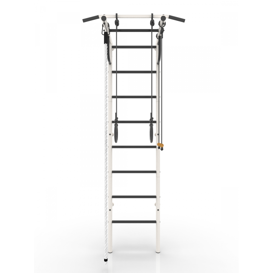 Шведская стенка Роки-1 (бело-черный)