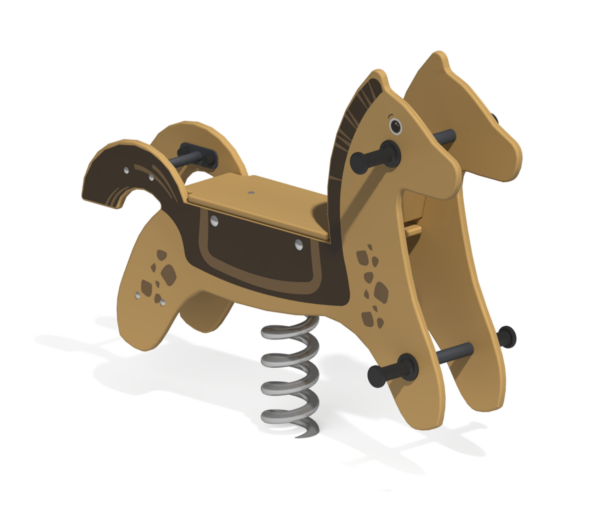 Качалка на пружине для детской площадки Конь-огонь КБ-17.1