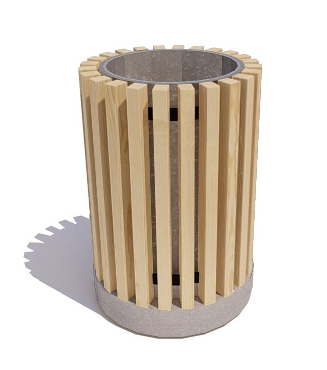 Урна с бетонным основанием СКВЕР У-21 М