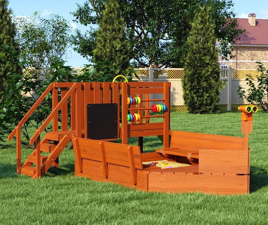 Игровой комплекс Песочный дворик Савушка-4