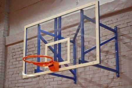 Щит баскетбольный профессиональный из оргстекла толщ. 15 мм (01.201)