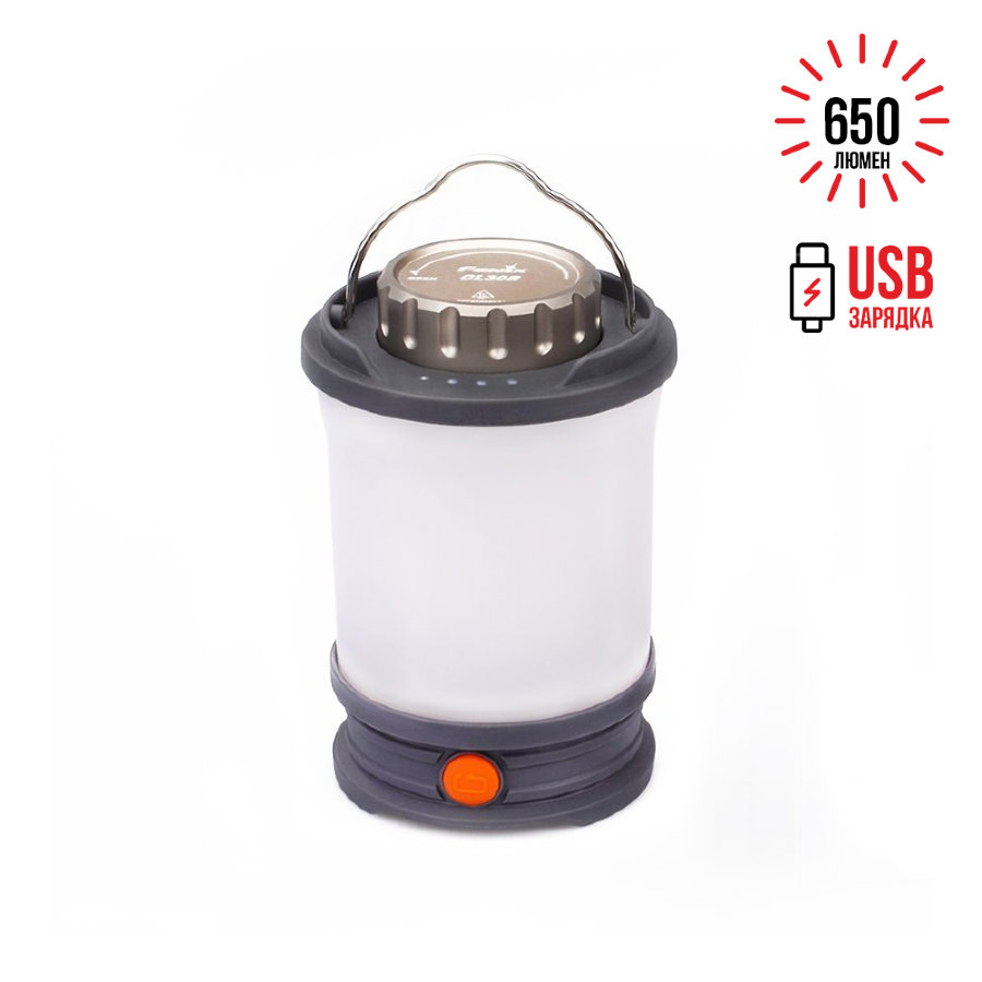 Фонарь Fenix CL30R, серый