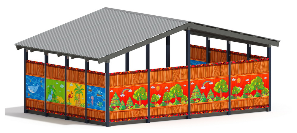 Теневой навес (Карандаши) МФ 70.6.4-09