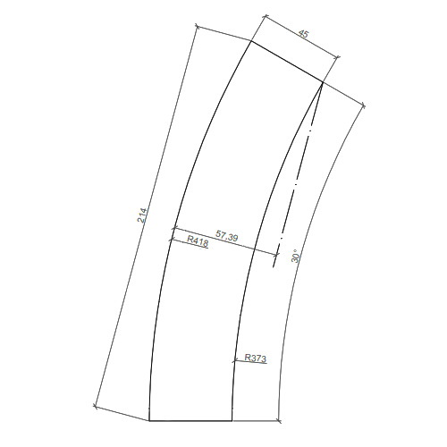 Скамья бетонная Tetris C 30