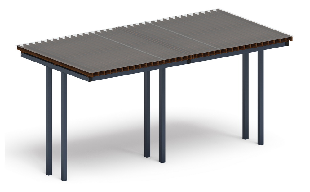 Пергола Тент (прямая) МФ 77.04.02 /с поликарбонатом/