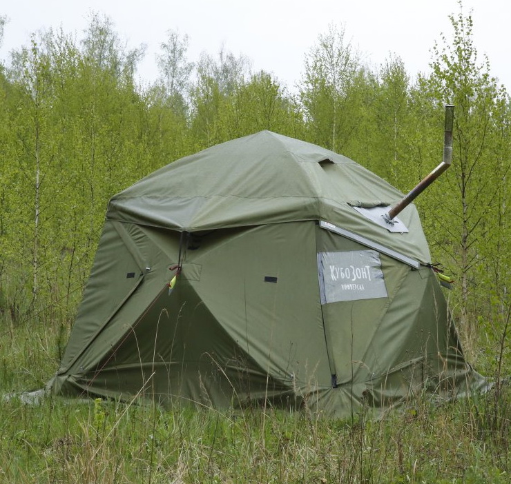 Универсальная палатка ЛОТОС КубоЗонт 4-У Компакт (влагозащитный колпак; стеклокомпозитный каркас)