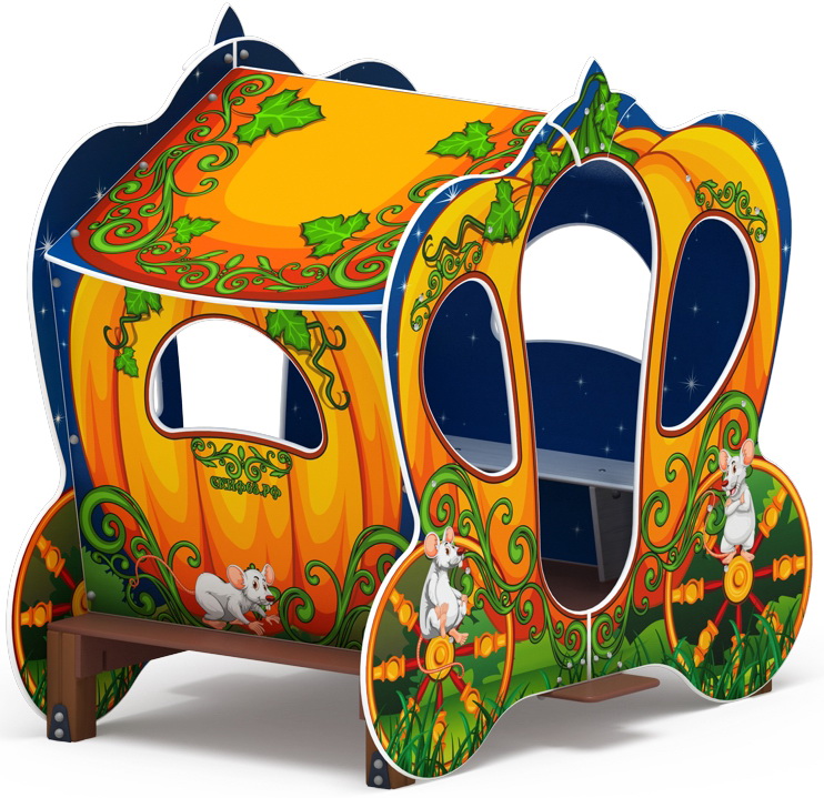 Беседка КАРЕТА ТЫКВА большая для детской площадки МФ 10.03.16