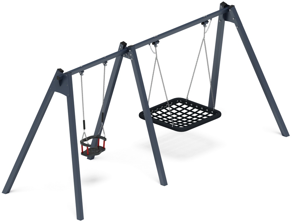 Качели М2 двойные ИО 12.М.06.01.01-01 (графит)