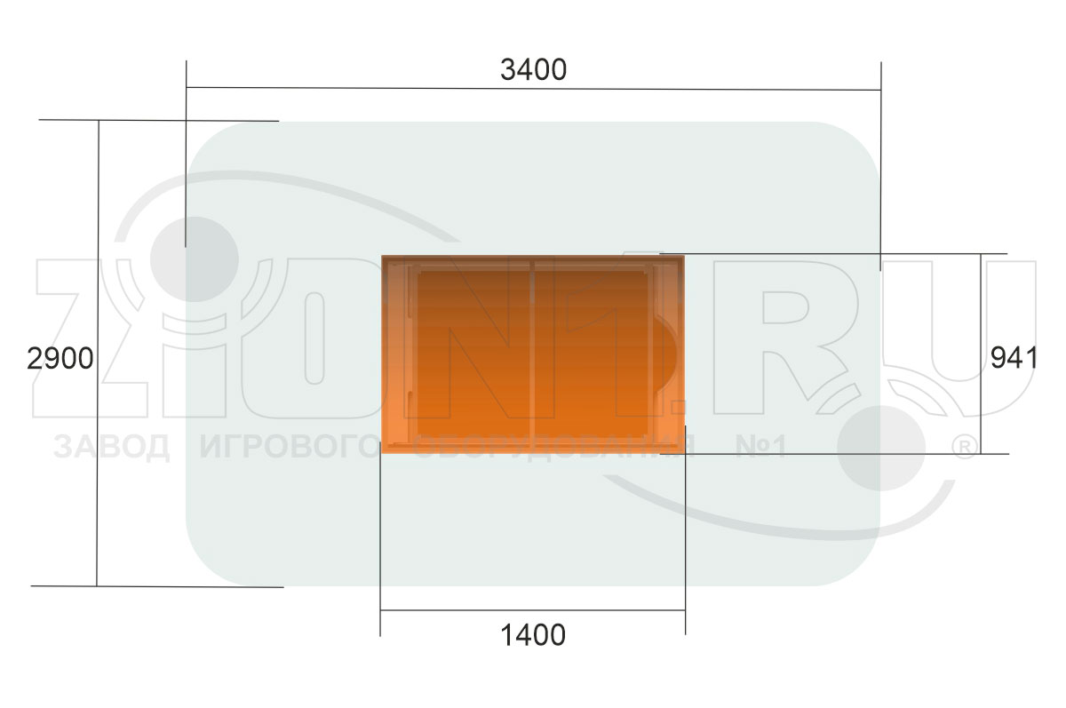 Игровой макет ZION Вагон, разные цвета