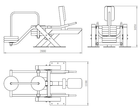 Тренажер для улицы Трицепс YTX6