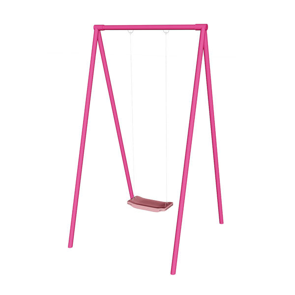 Детская площадка КАЧЕЛИ ОДНОМЕСТНЫЕ РОЗОВЫЕ