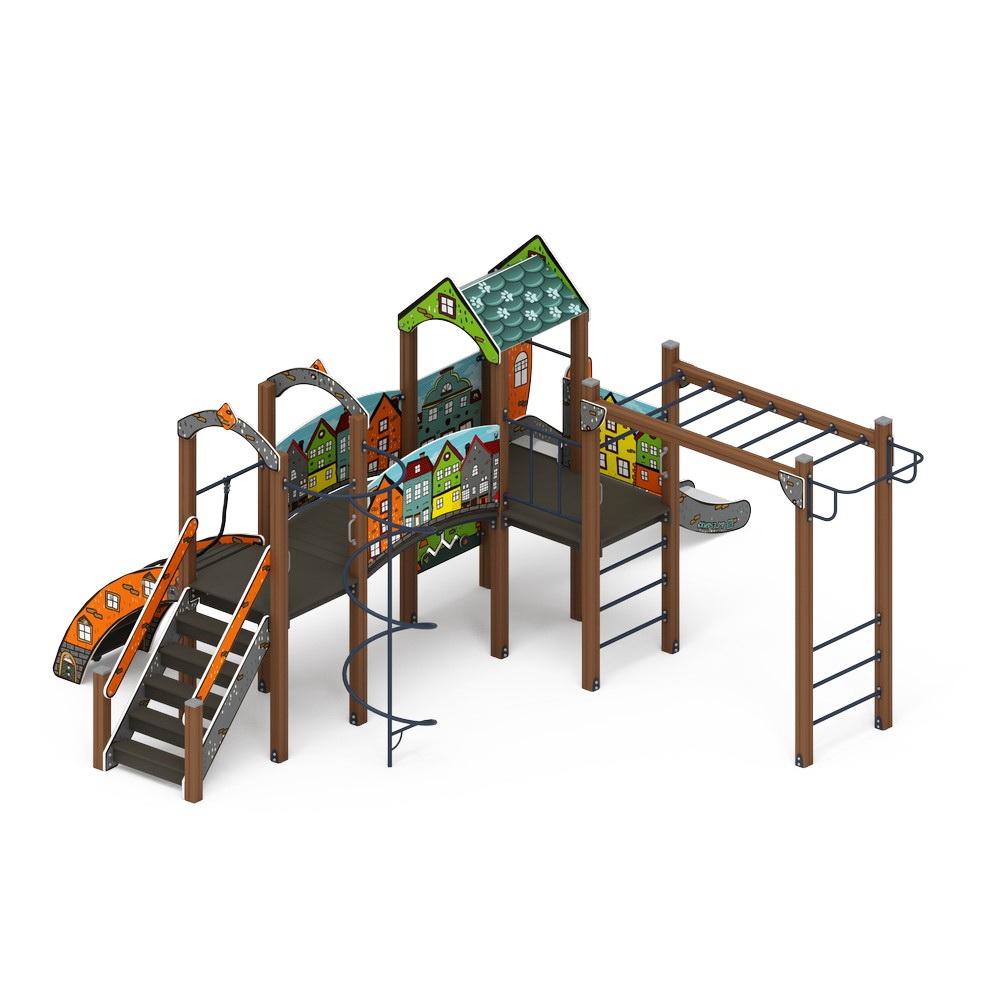 РАДА (Город) детский игровой комплекс ДИК 2.01.2.08-01 (H=1200)